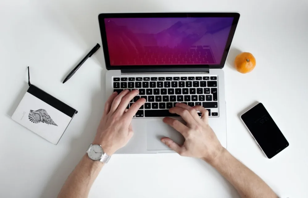 Typing on a computer