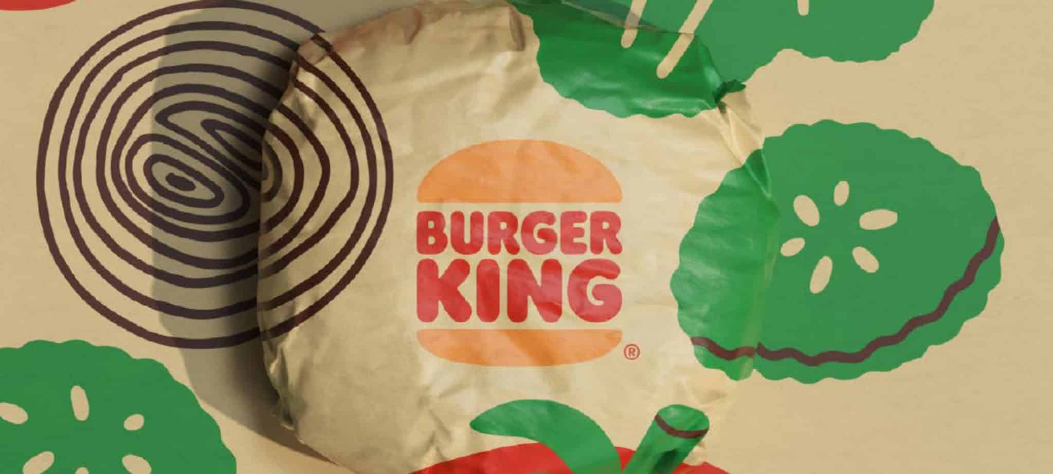 Burger king burger on top of table
