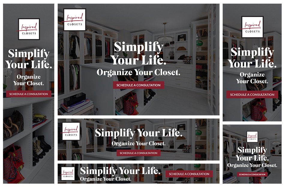 Inspired Closets Display Ads