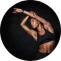 Fit Woman stretching