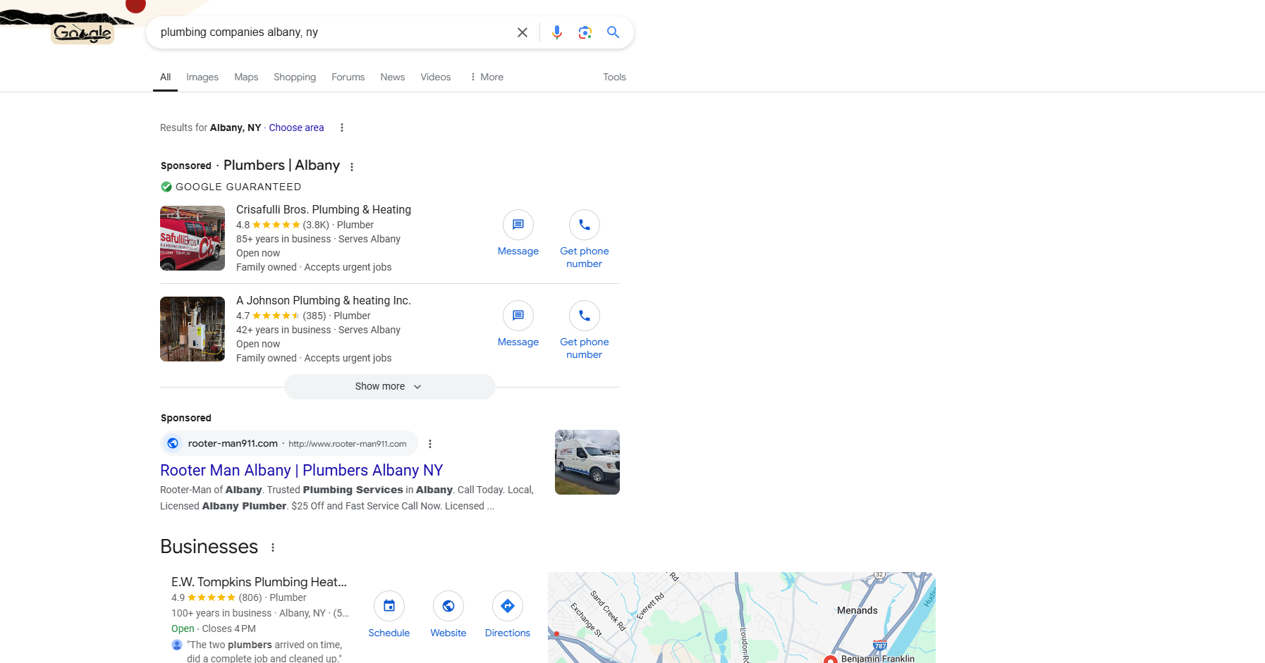 Local Search Ads in Live Search with Google