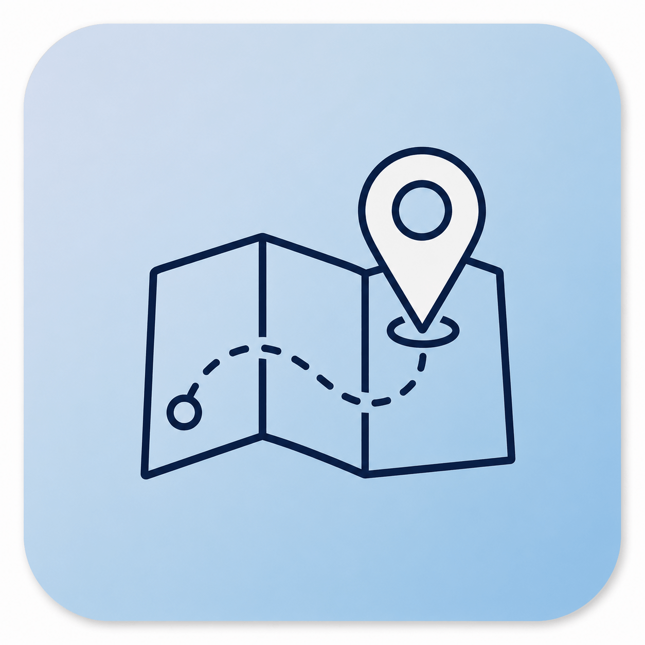 map with a new location pin