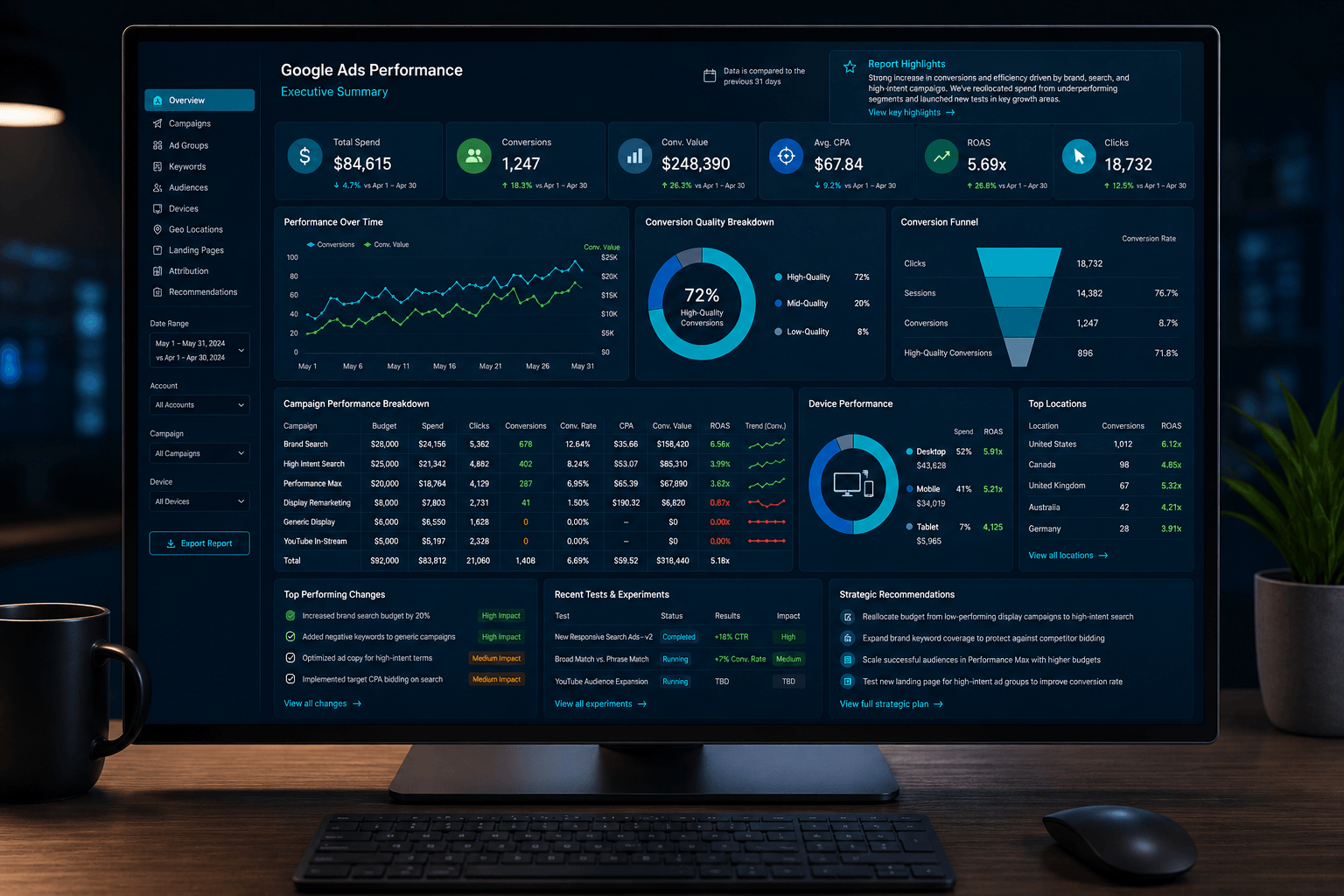 analytics dashboard