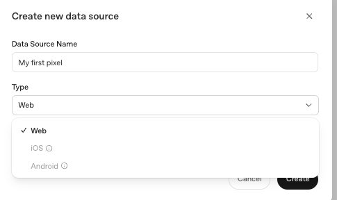 Create new data source
