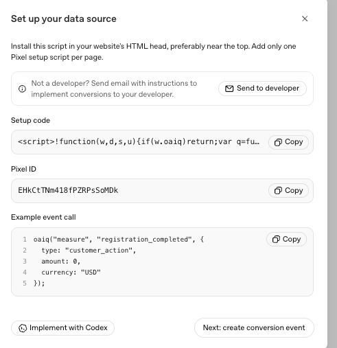 Set up your data source script