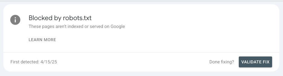 blocked by robots.txt